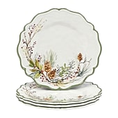 Certified International Winter Forest 4-pc. Melamine Salad Plate