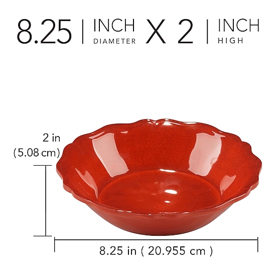 Certified International Crackle 4-pc. Melamine Soup Bowl