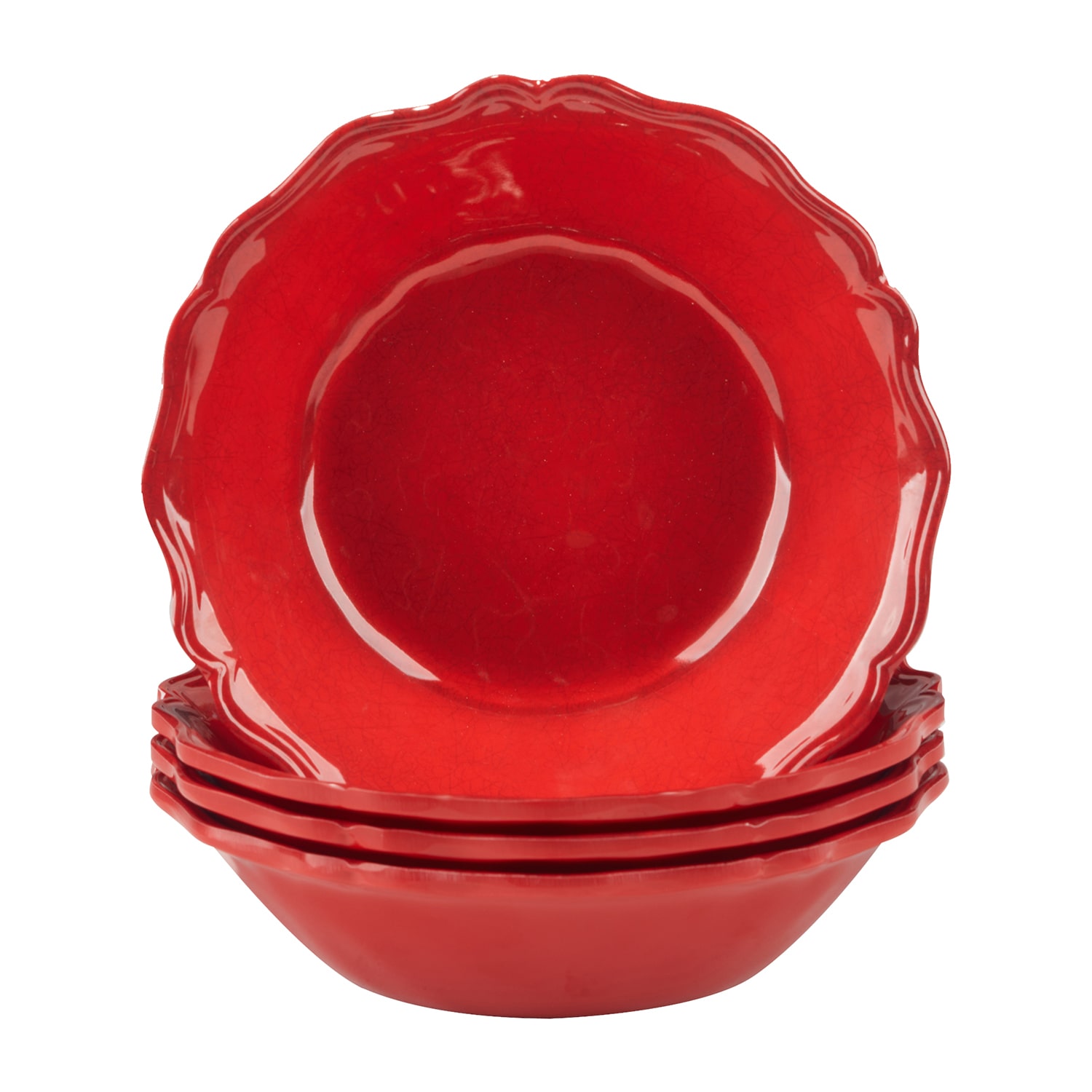 Certified International Crackle 4-pc. Melamine Soup Bowl