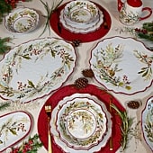 Certified International Christmas Gatherings Serving Platter