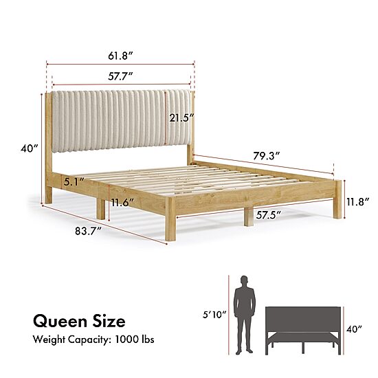 Alder Queen Upholstered Bed