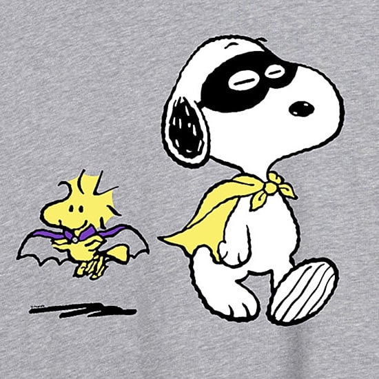 Womens Crew Neck Short Sleeve Regular Fit Snoopy Graphic T-Shirt