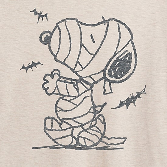 Womens Crew Neck Short Sleeve Regular Fit Snoopy Graphic T-Shirt