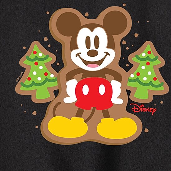 Disney Collection Boys Crew Neck Fleece Long Sleeve Mickey Mouse Sweatshirt