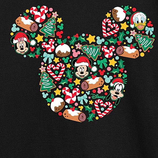 Disney Collection Boys Crew Neck Long Sleeve Regular Fit Mickey Mouse Graphic T-Shirt