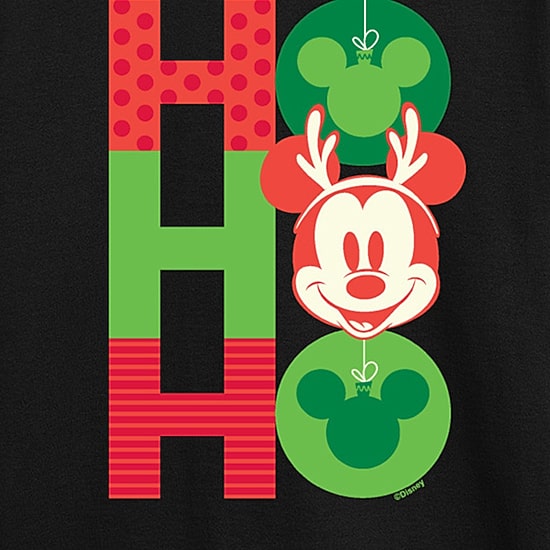 Disney Collection Boys Crew Neck Long Sleeve Regular Fit Mickey Mouse Graphic T-Shirt