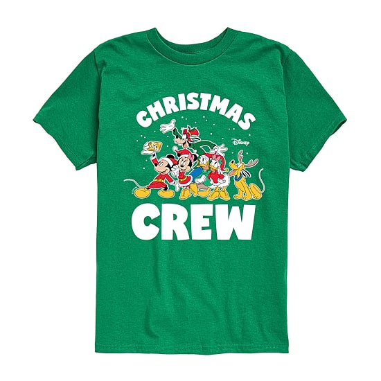Disney Collection Boys Crew Neck Short Sleeve Regular Fit Mickey and Friends Mickey Mouse Graphic T-Shirt