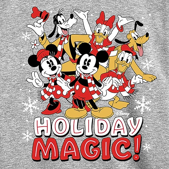 Disney Collection Boys Crew Neck Long Sleeve Regular Fit Mickey and Friends Mickey Mouse Graphic T-Shirt