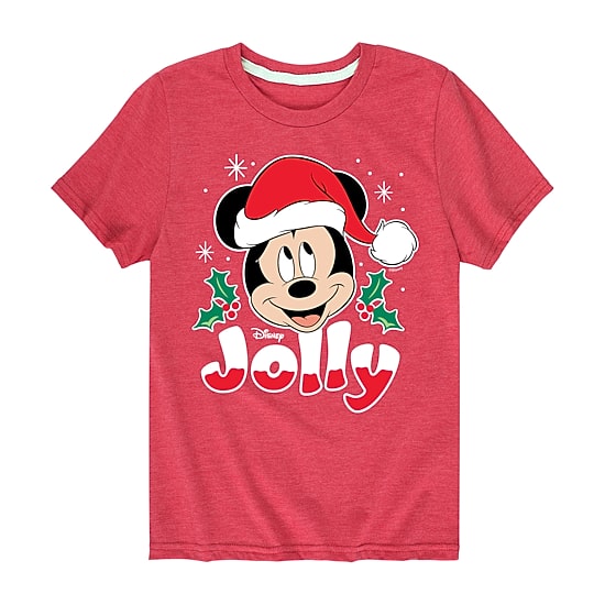 Disney Collection Boys Crew Neck Short Sleeve Regular Fit Mickey Mouse Graphic T-Shirt