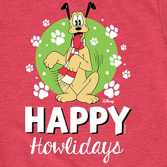 Disney Collection Boys Crew Neck Short Sleeve Regular Fit Pluto Graphic T-Shirt