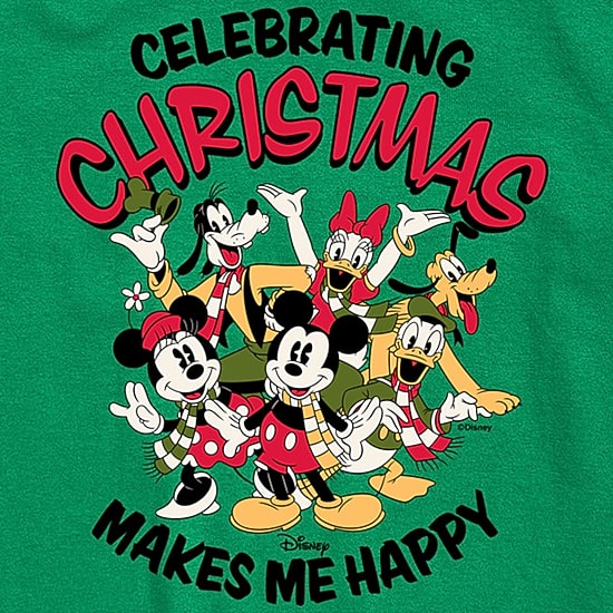 Disney Collection Boys Crew Neck Short Sleeve Regular Fit Mickey and Friends Graphic T-Shirt