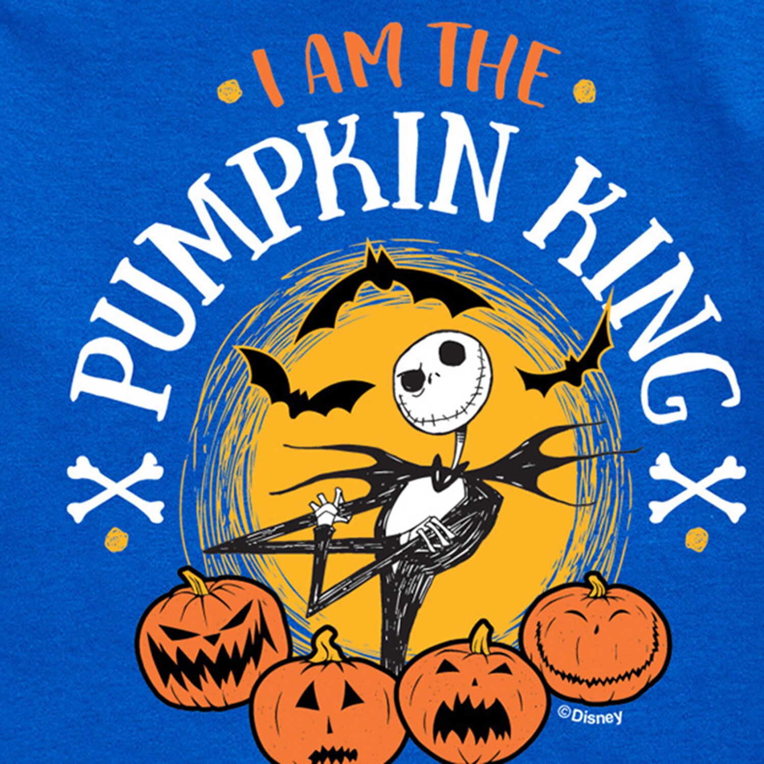 Disney Collection Boys Crew Neck Short Sleeve Regular Fit Nightmare Before Christmas Graphic T-Shirt