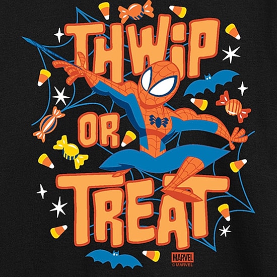 Disney Collection Boys Crew Neck Long Sleeve Regular Fit Spiderman Graphic T-Shirt