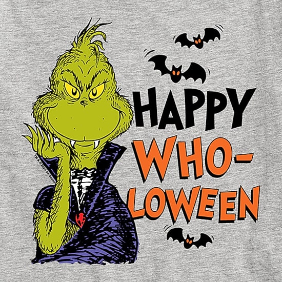 Vampire Happy Wholoween Little & Big Kid Boys Crew Neck Short Sleeve Regular Fit Grinch Graphic T-Shirt