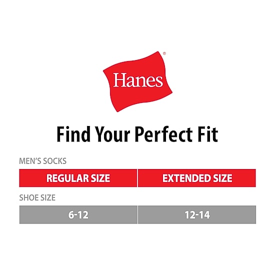 Hanes Ultimate Mens Multi-Pack 12 Pair Big and Tall Quarter Ankle Socks