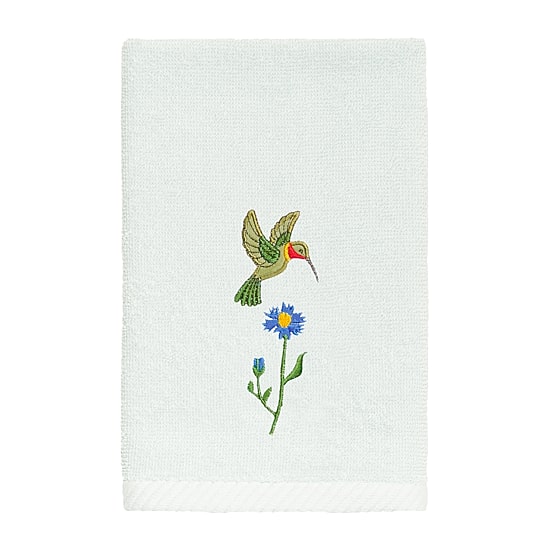 Linum Home Textiles Hada 2-pc. Embellished Fingertip Towel