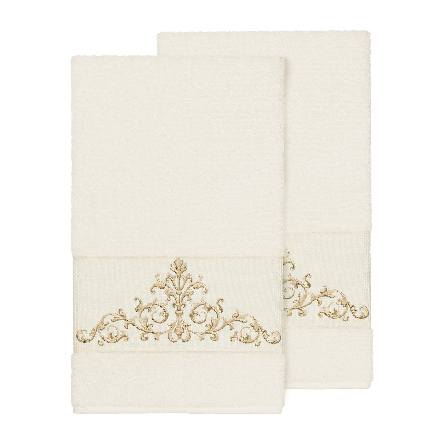 Linum Home Textiles Scarlet Embellished -pc. Bath Towel Set