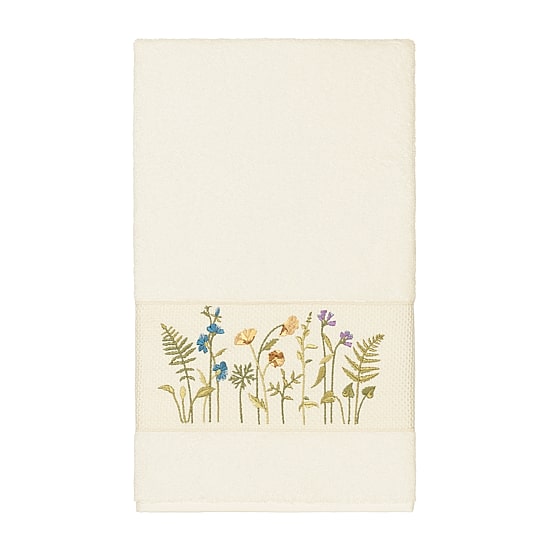 Linum Home Textiles Serenity Embellished 3-pc. Bath Towel Set
