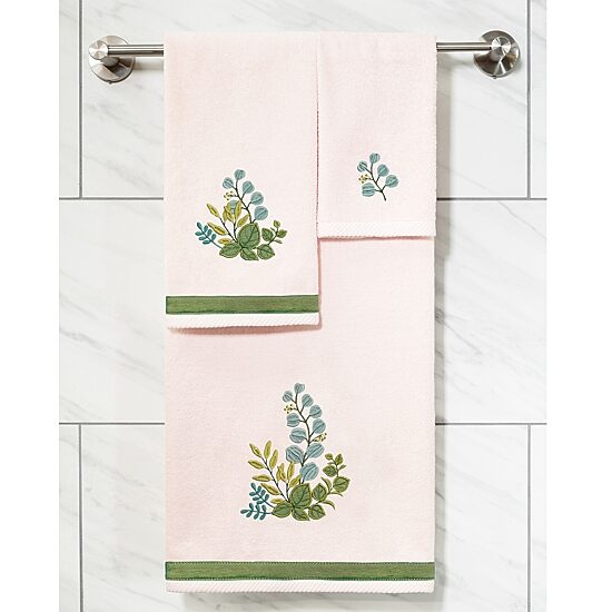 Linum Home Textiles Botanica Embellished 4-pc. Bath Towel Set