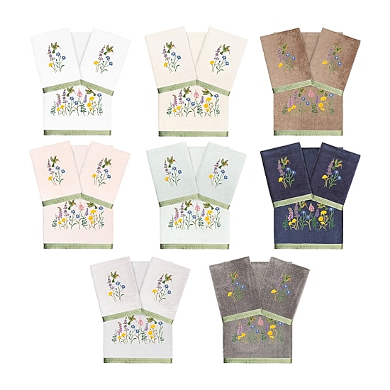 Linum Home Textiles Hada Embellished 3-pc. Bath Towel Set