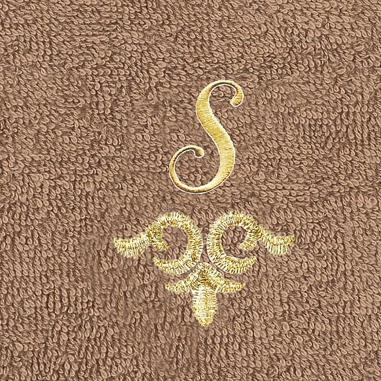 Linum Home Textiles Monica Gold 2-pc. Embellished Washcloth