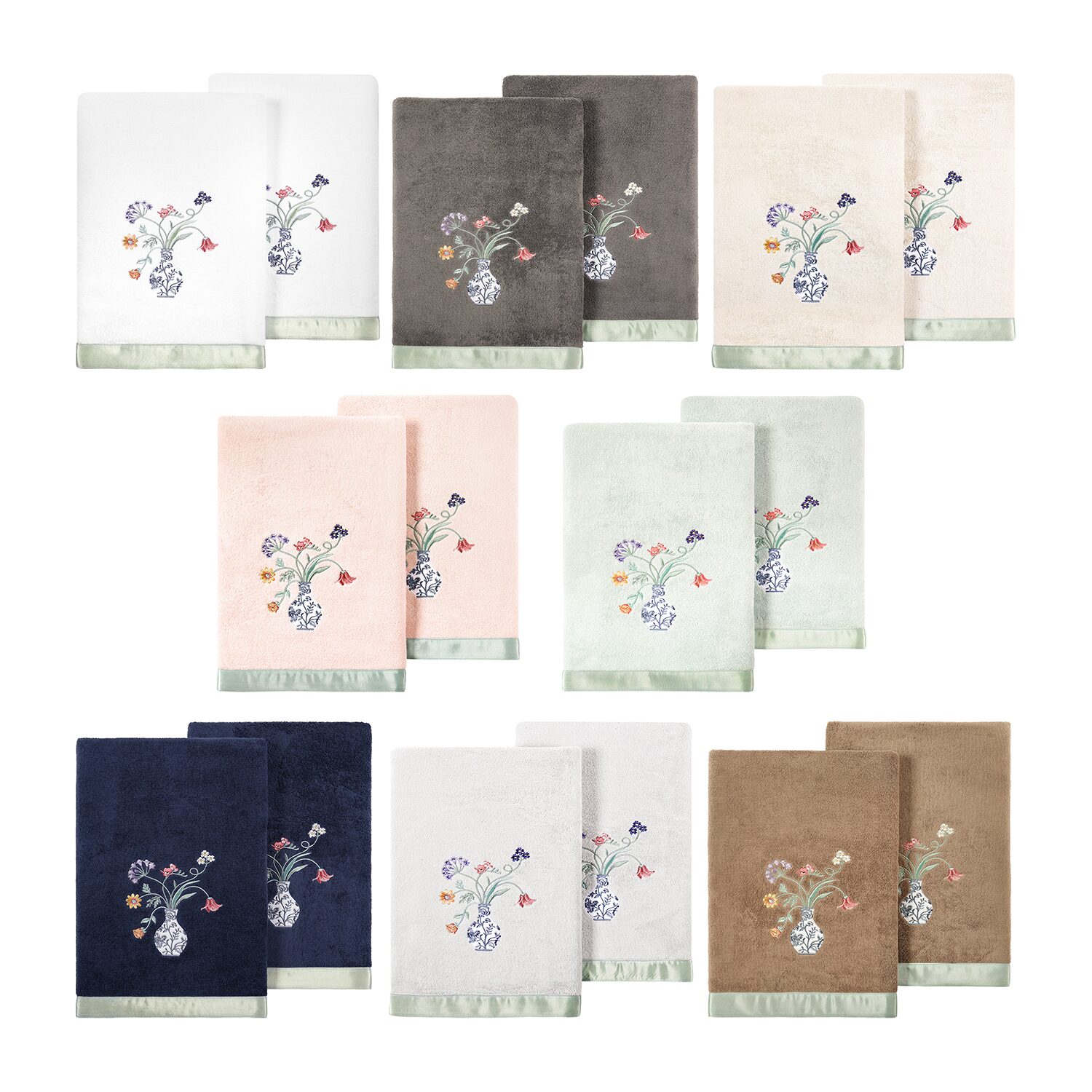 Linum Home Textiles Stella Embellished 2-pc. Bath Towel Set