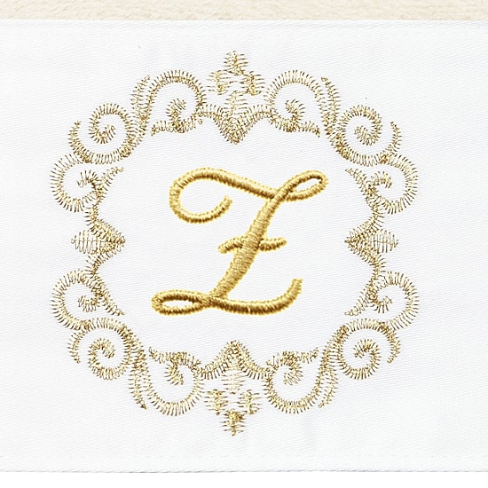 Linum Home Textiles Monica Gold 2-pc. Embellished Hand Towel