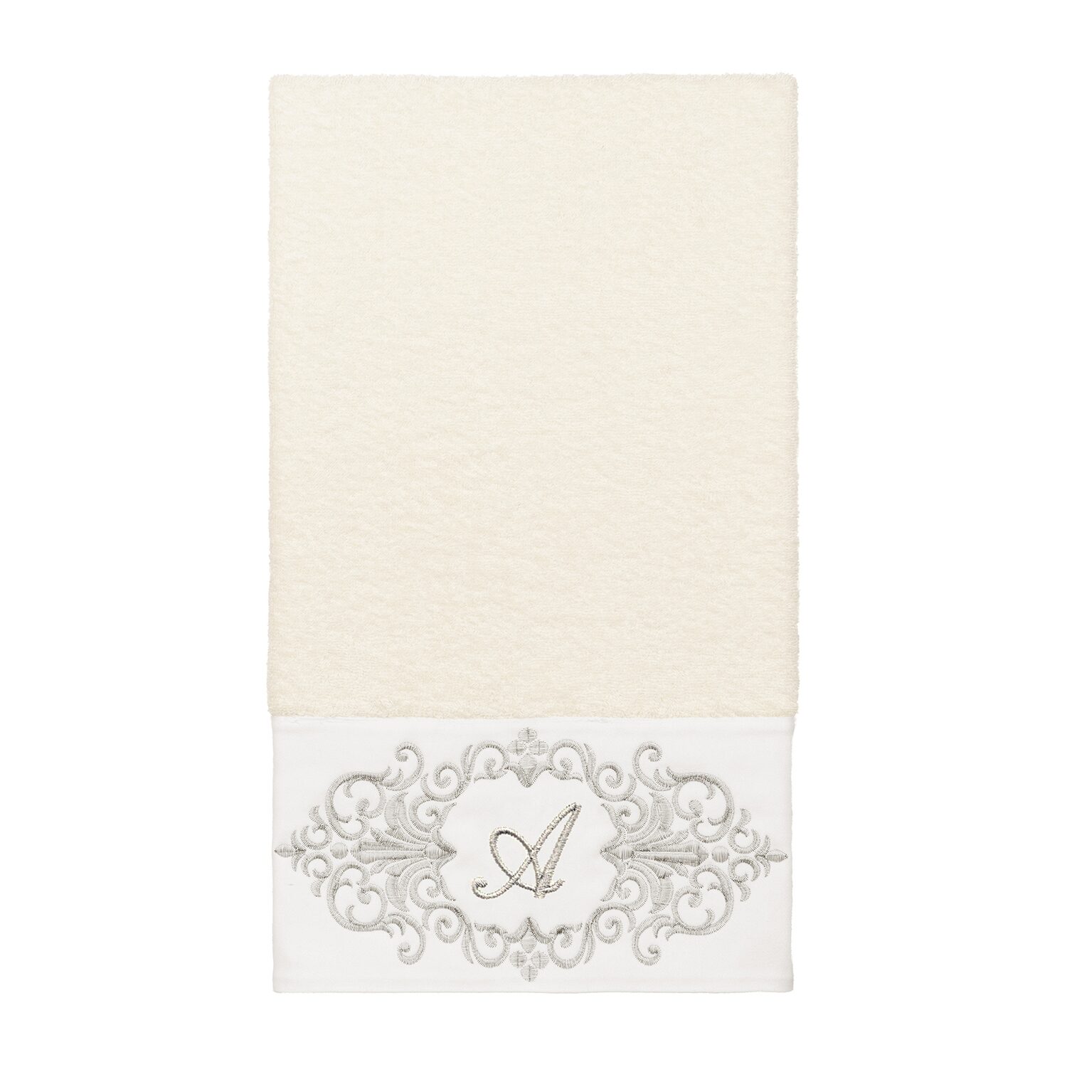 Linum Home Textiles Monica Silver Embellished -pc. Bath Towel Set