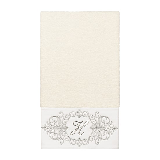 Linum Home Textiles Monica Silver Embellished 3-pc. Bath Towel Set