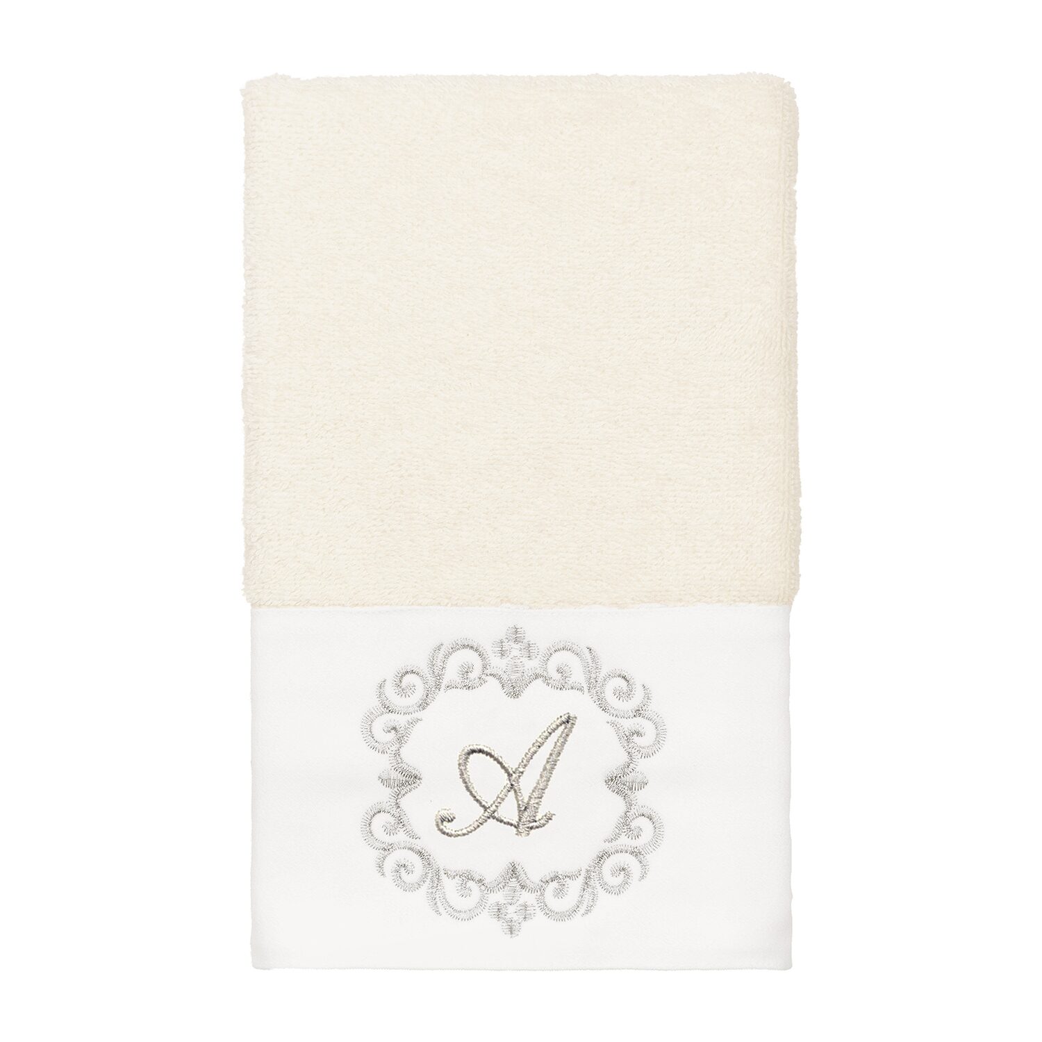 Linum Home Textiles Monica Silver Embellished -pc. Bath Towel Set