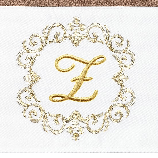 Linum Home Textiles Monica Gold 2-pc. Embellished Hand Towel