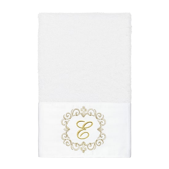 Linum Home Textiles Monica Gold 2-pc. Embellished Hand Towel