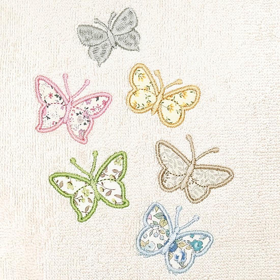 Linum Home Textiles Mariposa 2-pc. Embellished Hand Towel