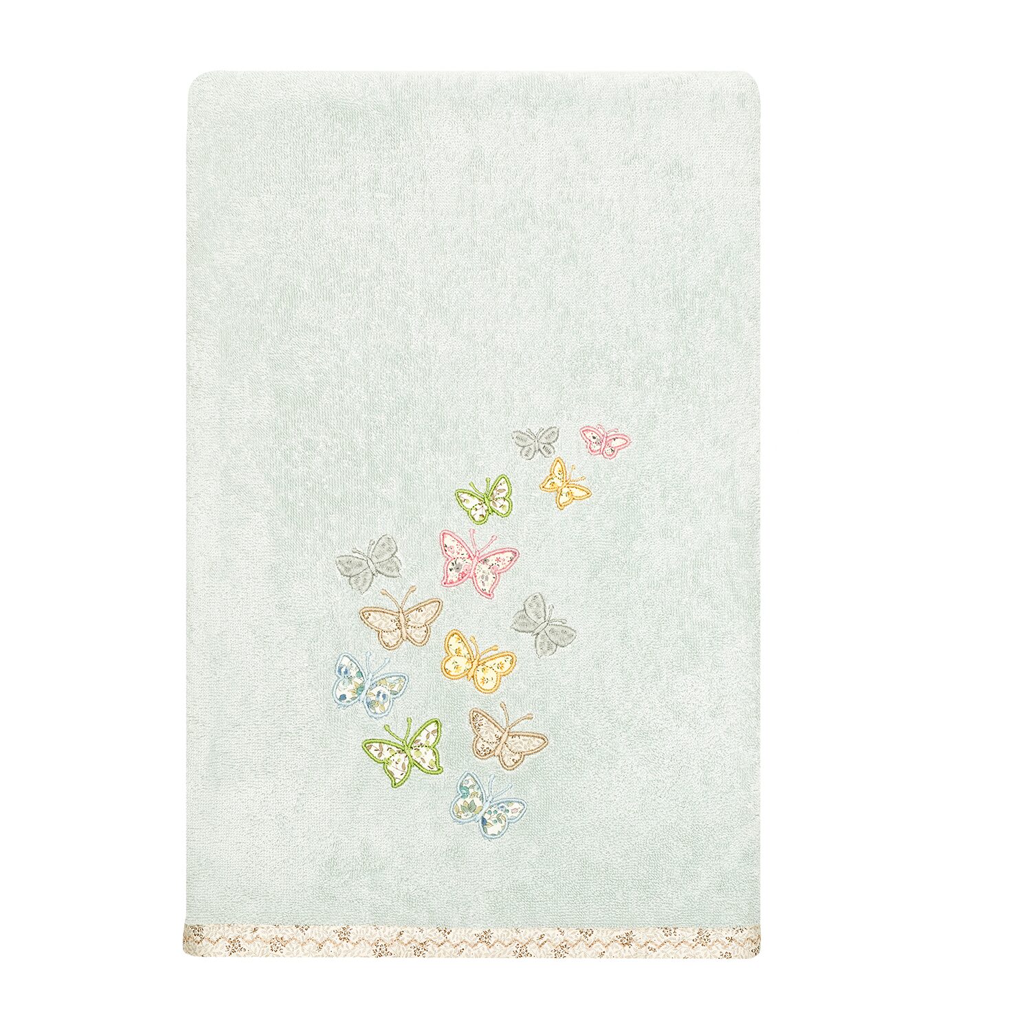 Linum Home Textiles Mariposa Embellished 3-pc. Bath Towel Set