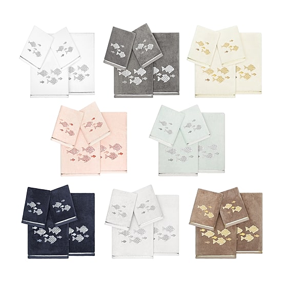 Linum Home Textiles Figi Embellished 4-pc. Bath Towel Set