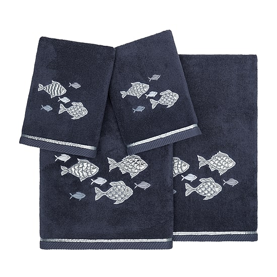 Linum Home Textiles Figi Embellished 4-pc. Bath Towel Set