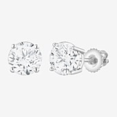 ( G / Si2 ) 2 CT. T.W. Lab-Grown Diamond 10K Gold 6.3mm Round Stud Earrings