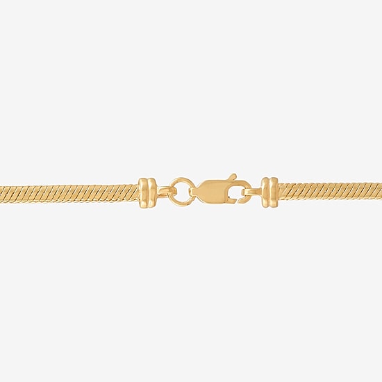 Made in Italy Womens 14K Gold 18 Inch Snake Chain Necklace