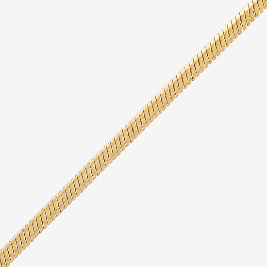 Made in Italy Womens 14K Gold 18 Inch Snake Chain Necklace