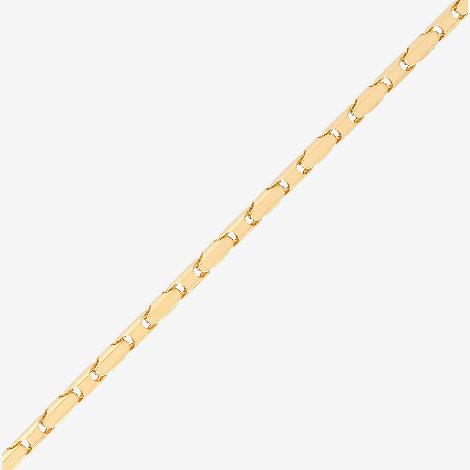 Womens 14K Gold 18 Inch Link Chain Necklace