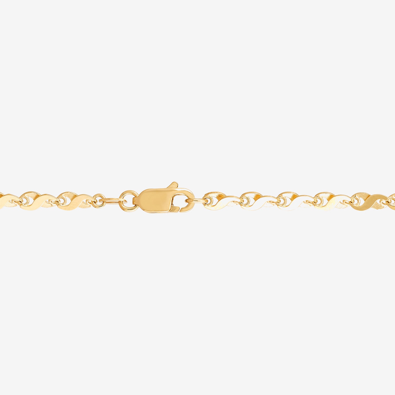 Womens 14K Gold 22 Inch Link Chain Necklace