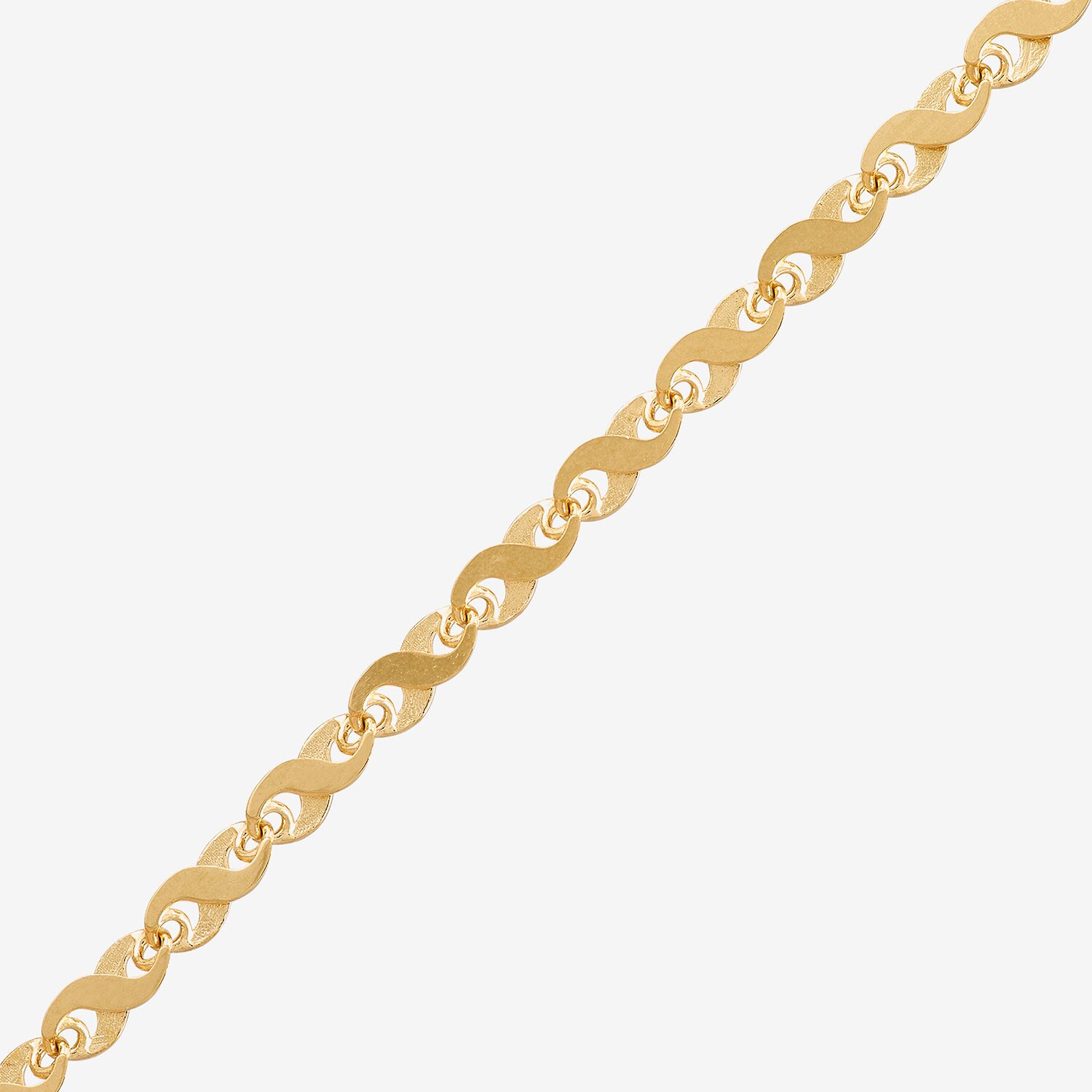 Womens 14K Gold 22 Inch Link Chain Necklace