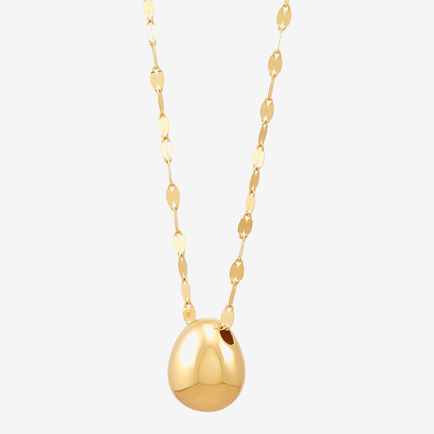 Made in Italy Womens 14K Gold Heart 18 Inch Pendant Necklace