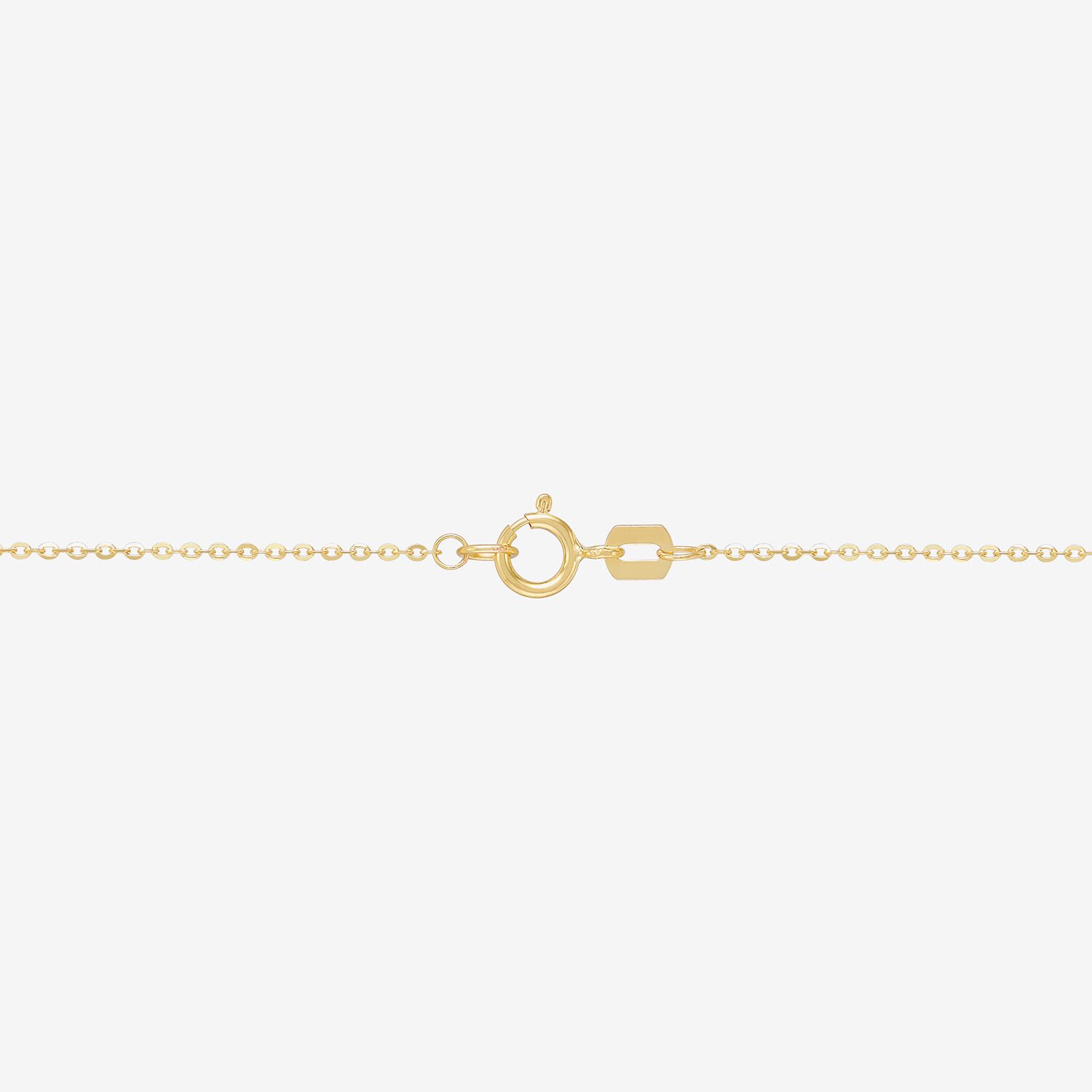 Womens 14K Two Tone Gold 18 Inch Link Chain Necklace
