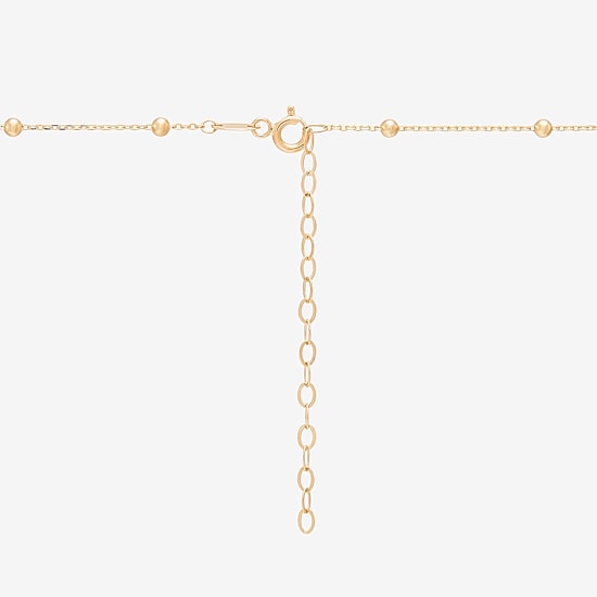 Gold Addiction Womens 10K Gold 18 Inch Cable Chain Necklace