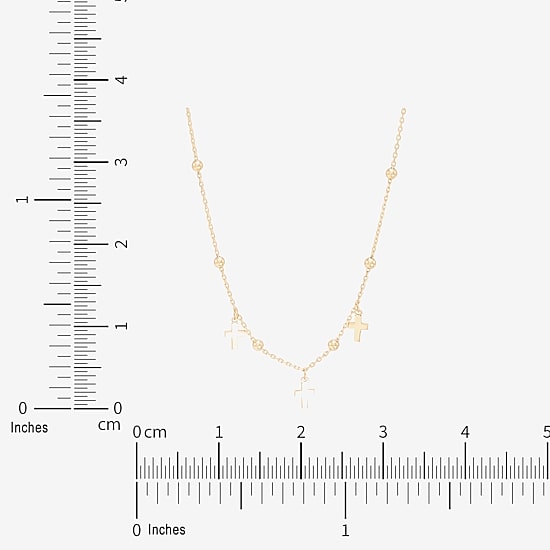 Gold Addiction Womens 10K Gold 18 Inch Cable Chain Necklace