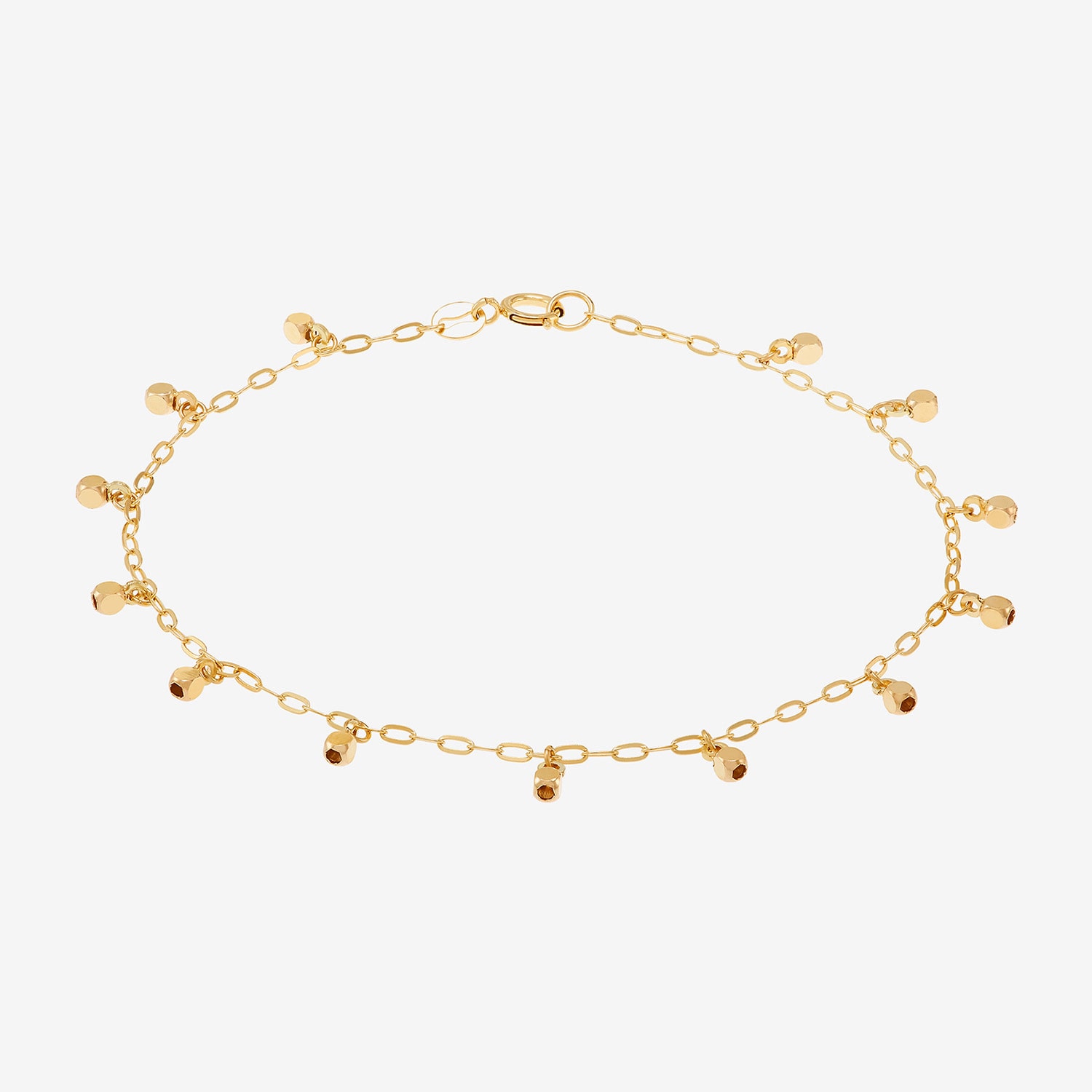 Gold Addiction Womens 10K Gold Charm Bracelet