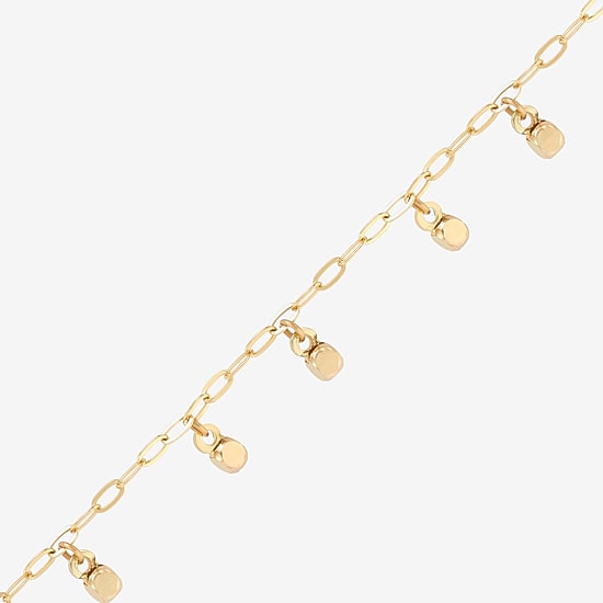 Gold Addiction Womens 10K Gold Charm Bracelet