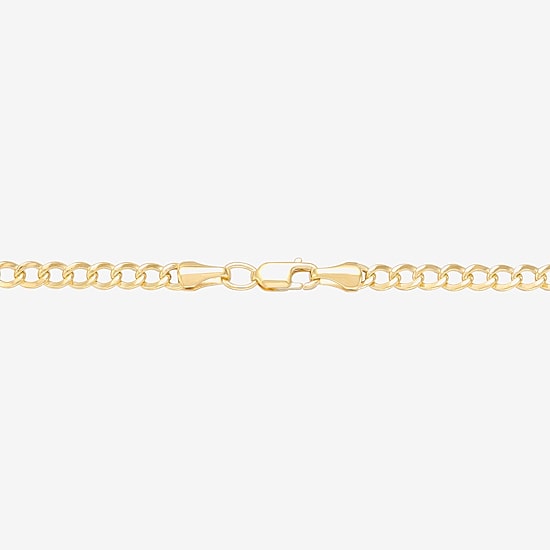 Bonded Brilliance Womens 14K Gold Bonded With Sterling Silver 18 Inch Chain Necklace