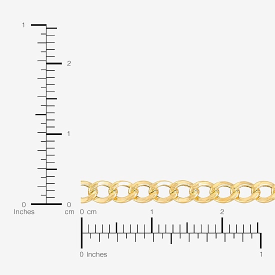 Bonded Brilliance Womens 14K Gold Bonded With Sterling Silver 18 Inch Chain Necklace